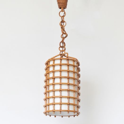 Italian Rattan Pendant Light