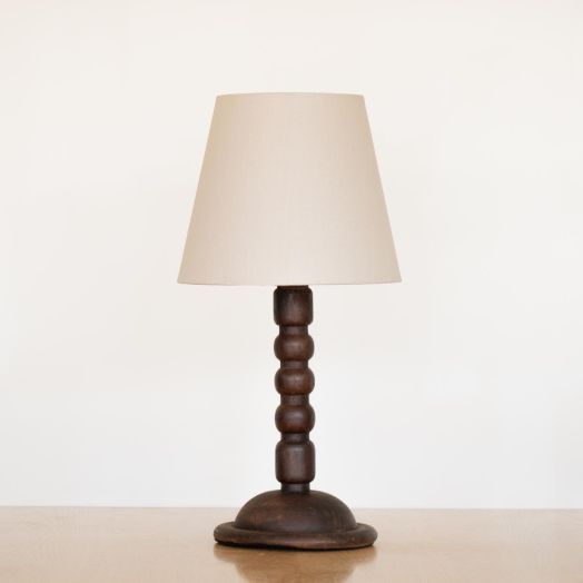 Spanish Bobbin Wood Table Lamp